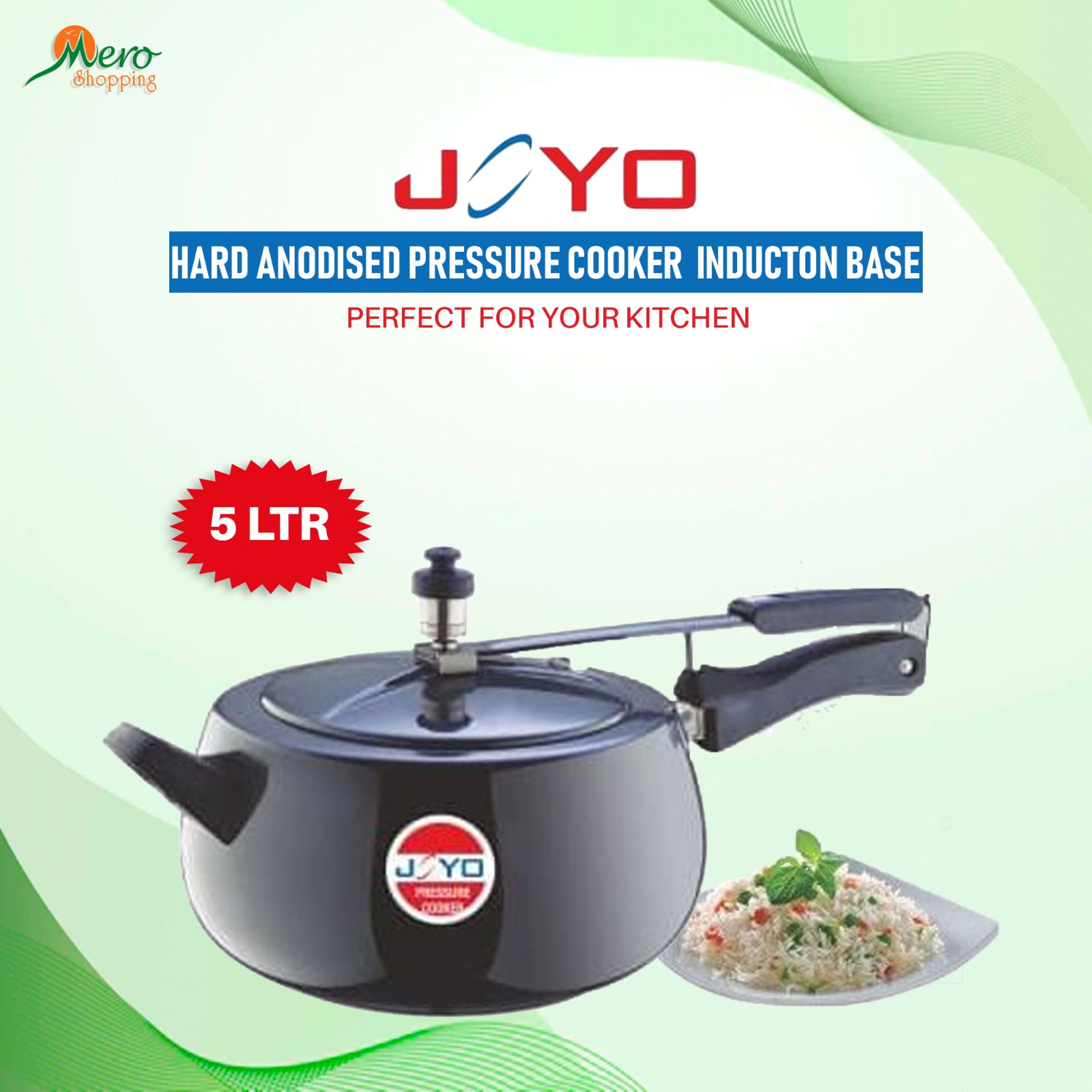 Buy HARD ANODISED PRESSURE COOKER 5LTR INDUCTION BASE in Nepal