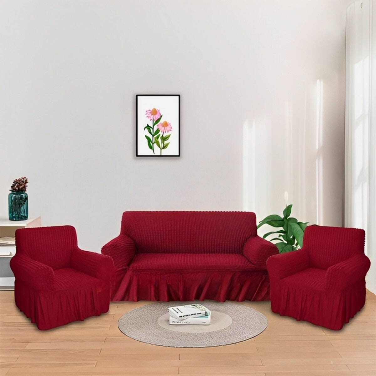 Premium 3+1+1 Sofa Cover Set