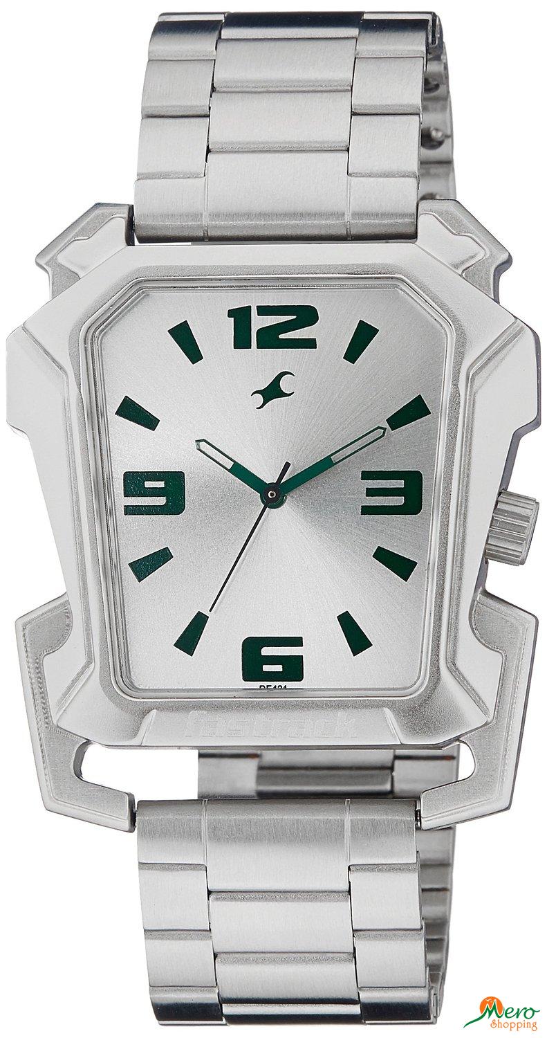 Fastrack Silver Metal Analog Watch for Men 3131SM01 