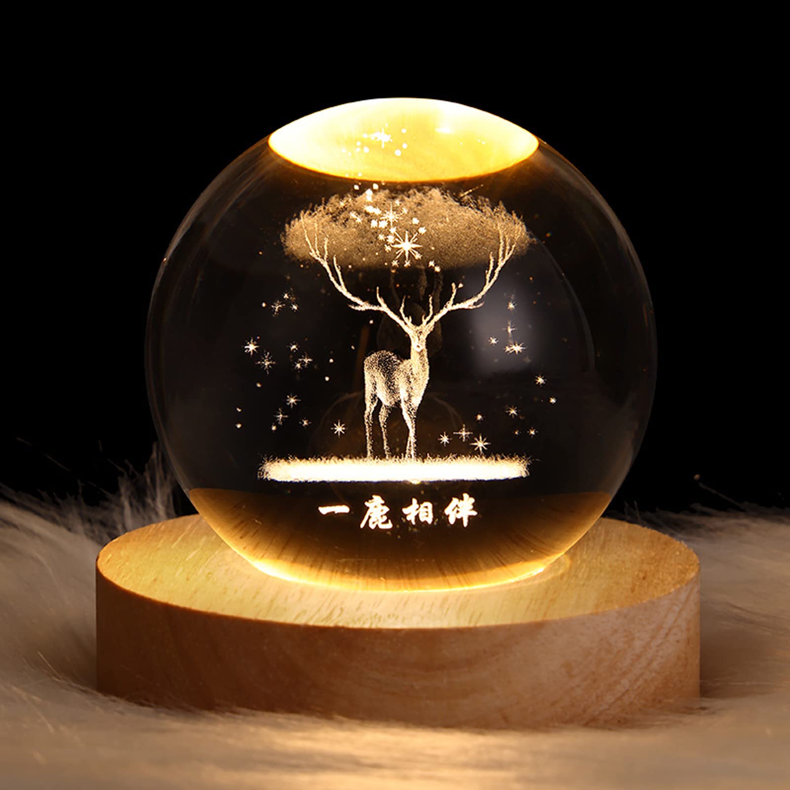 Crystal Ball Lamp - Ganesh 
