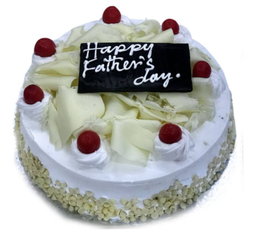 Father's Day Special White Forest Cake 