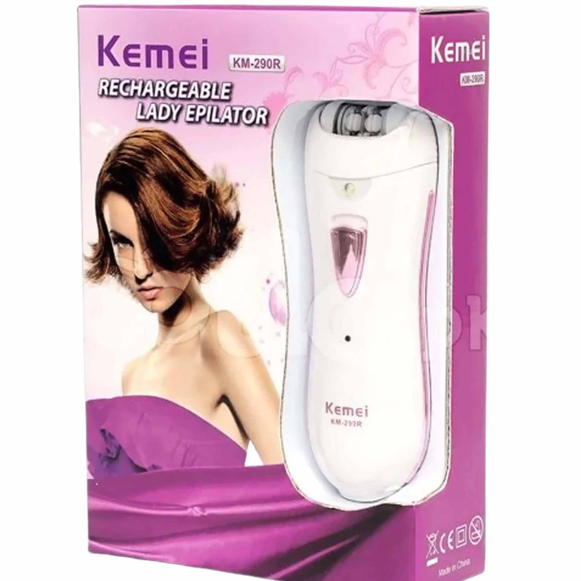 Kemei Km290R Rechargeable Women Epilator Shaver