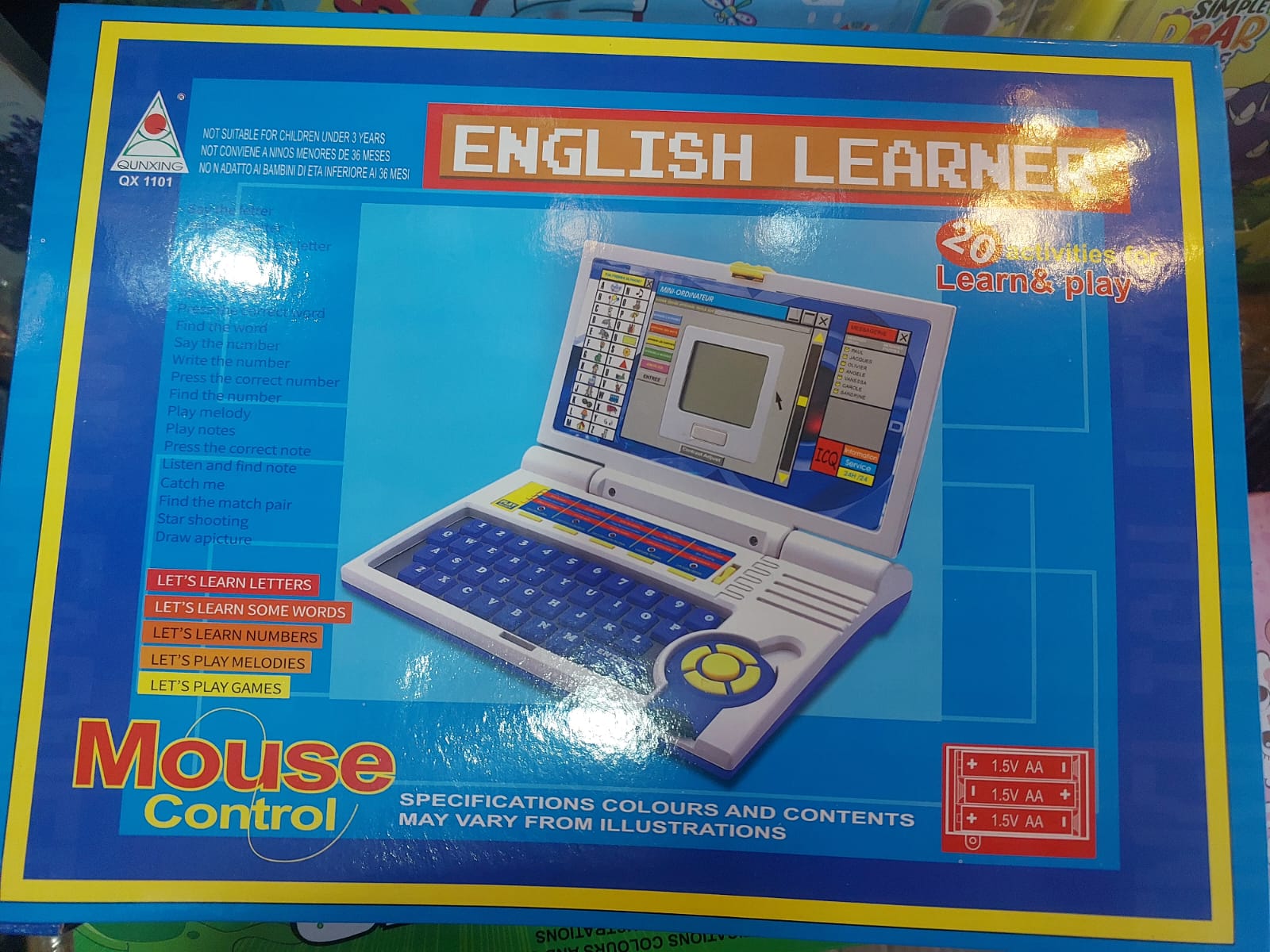 kids education learning laptop