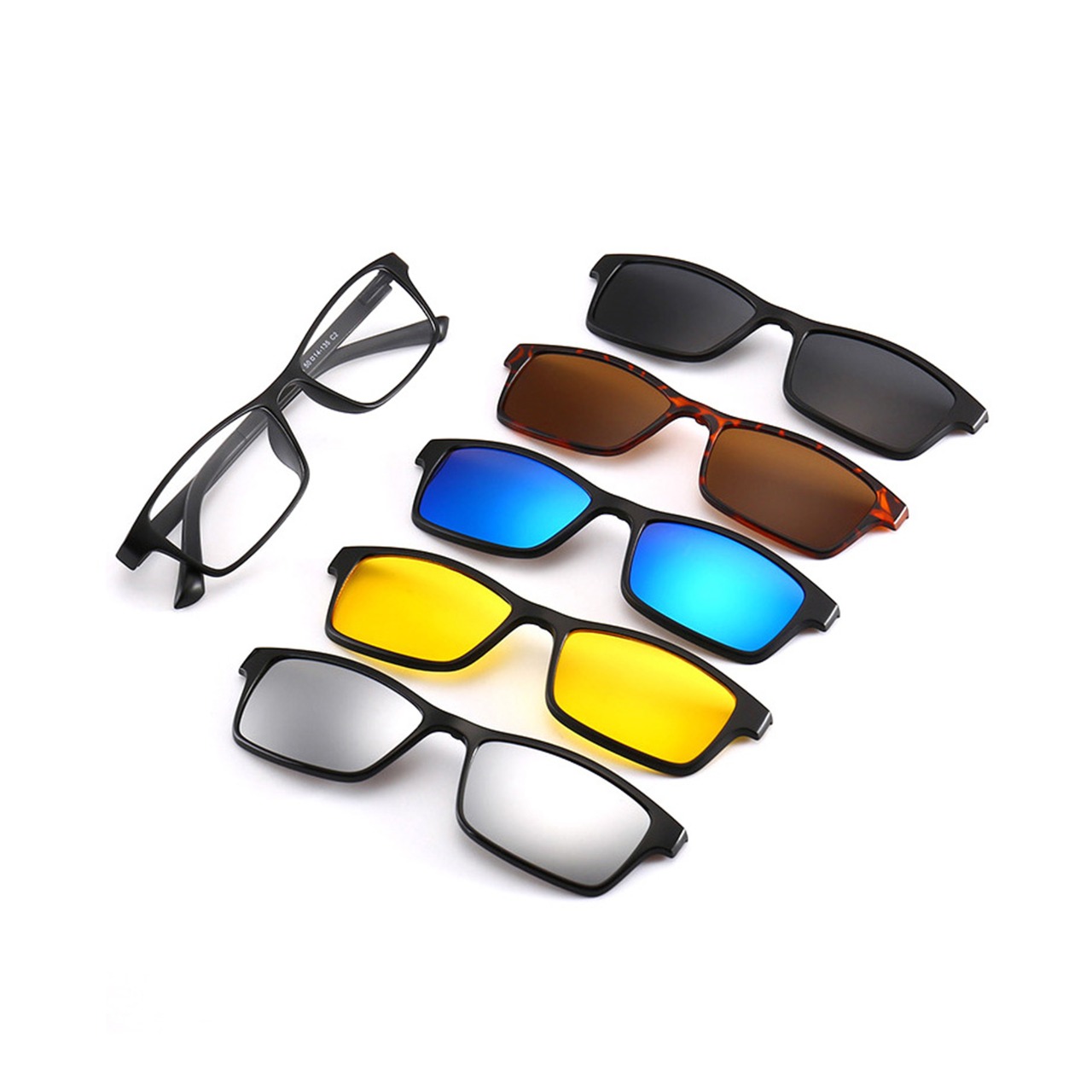 5 In 1 Magnetic Sunglass Club master Polarized Glass