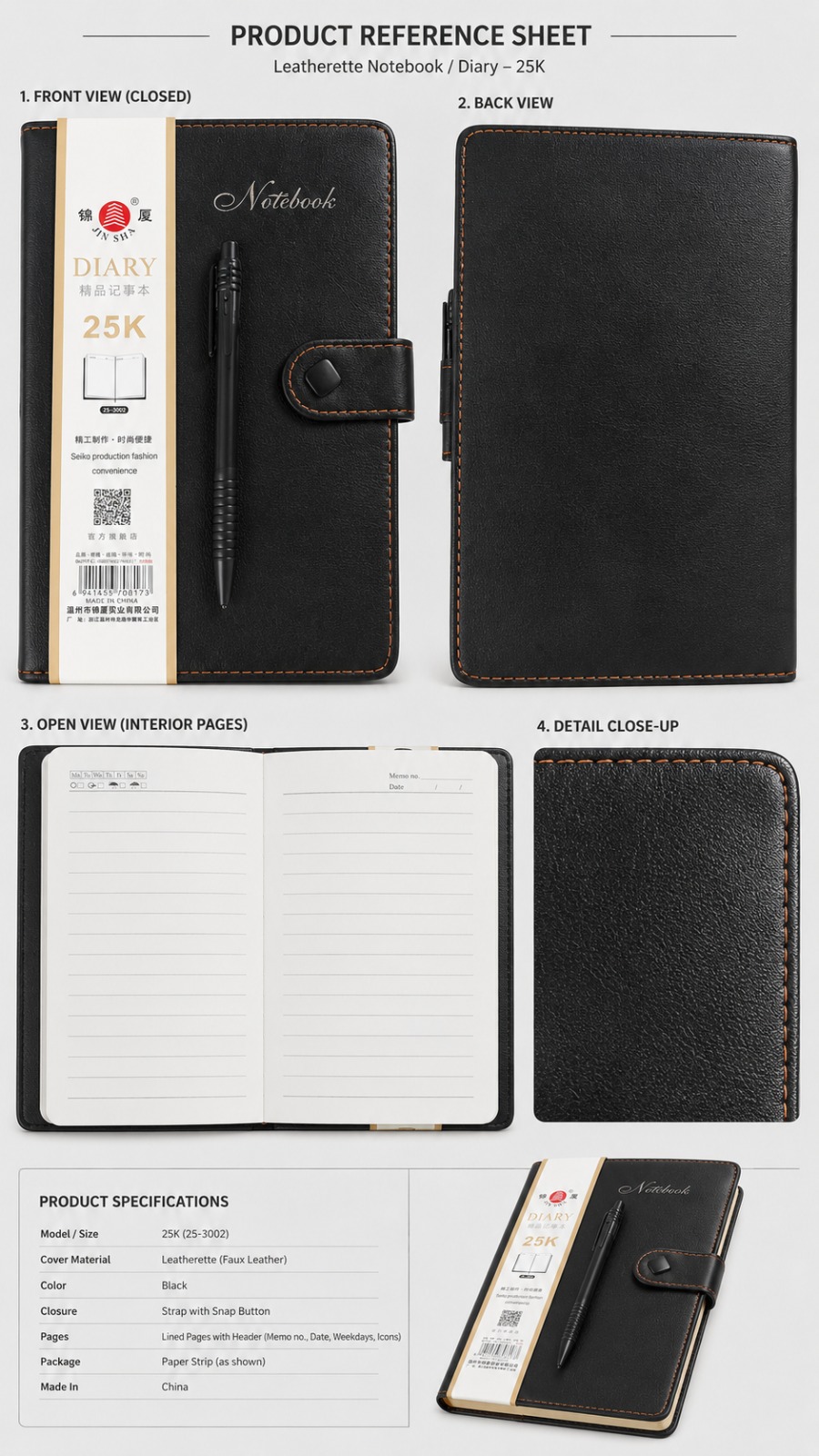 10 Pcs Premium Diary Combo Set 
