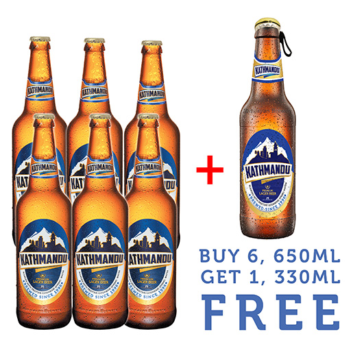 Himalayan Brewery KATHMANDU 650 ML( Buy 6 bottle & get 1 btl 330ml free)