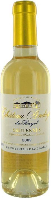 Chateau Andoyse Du Hayot Sauternes 2007 