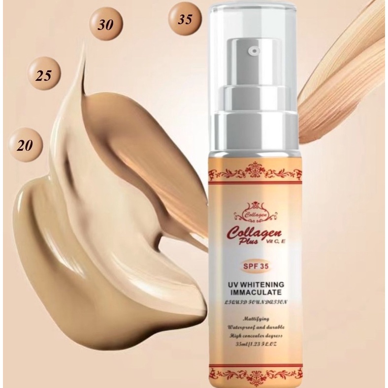 Collagen Plus Vitamin C & E  Liquid Foundation 