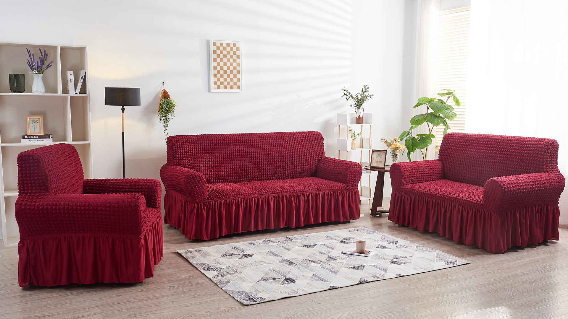 Premium 3+1+1 Sofa Cover Set