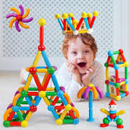 90pcs magnetic building toys 