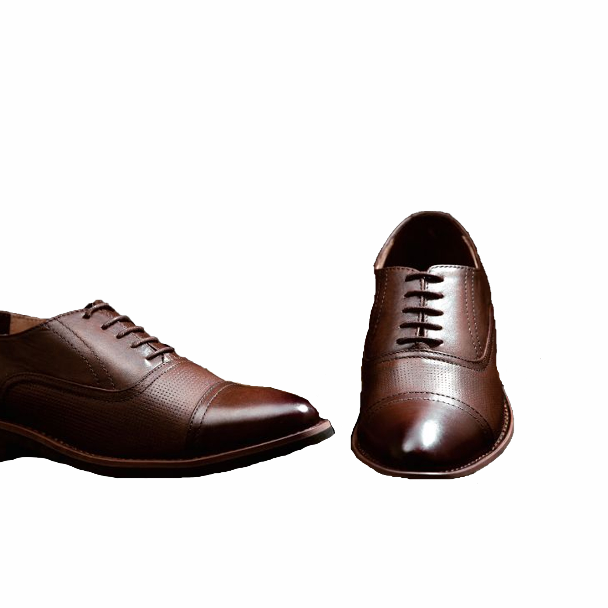 Tan Oxford Leather Shoes - Republic Leather 