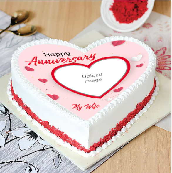 Delightful Anniversary Red Velvet Cake 