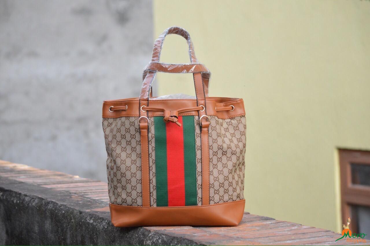 Gucci Cream and Brown Color 