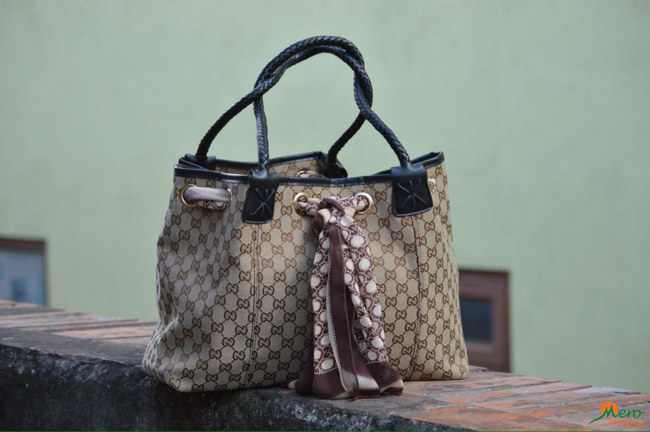 Buy Online Gucci Bag Brown color Scarf in Kathmandu Nepal.