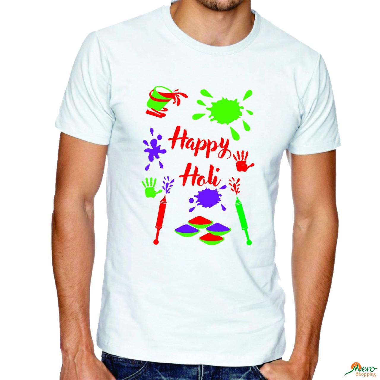 Buy online holi t-shirts in Kathmandu, Nepal at best price