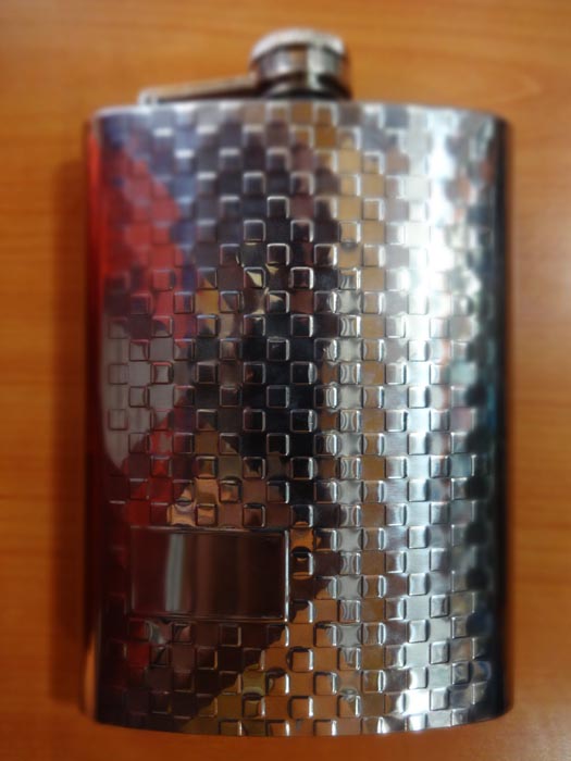 Engraved Hip Flask 