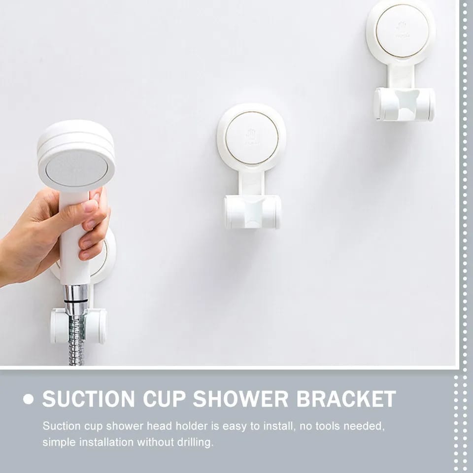 Bathroom Shower Holder with Suction Cup – 3 Pcs Set