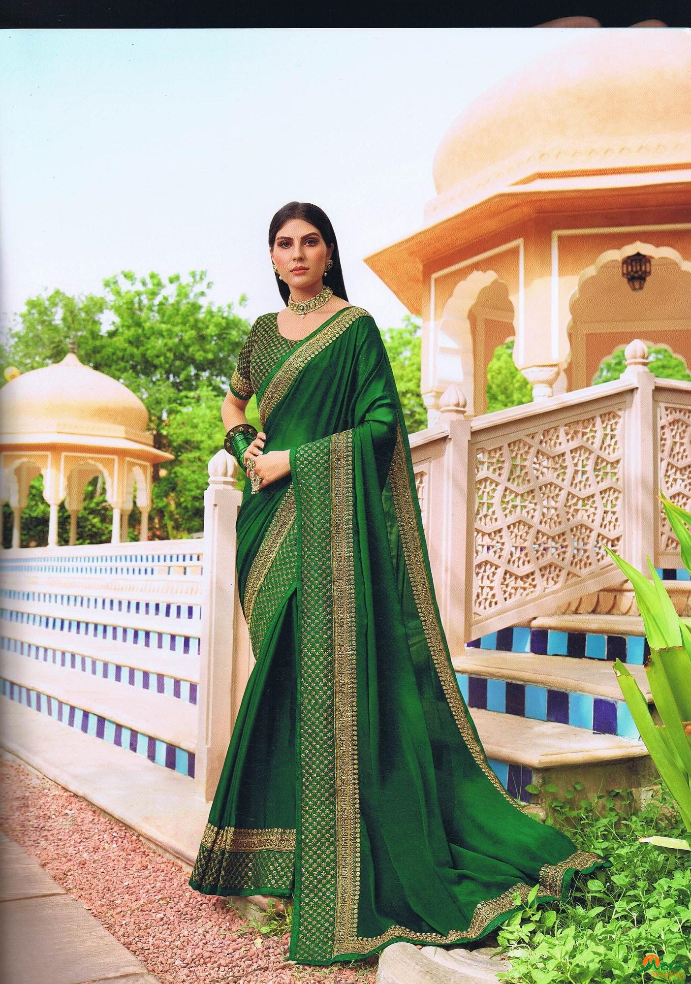 Indian green Saree 26005 