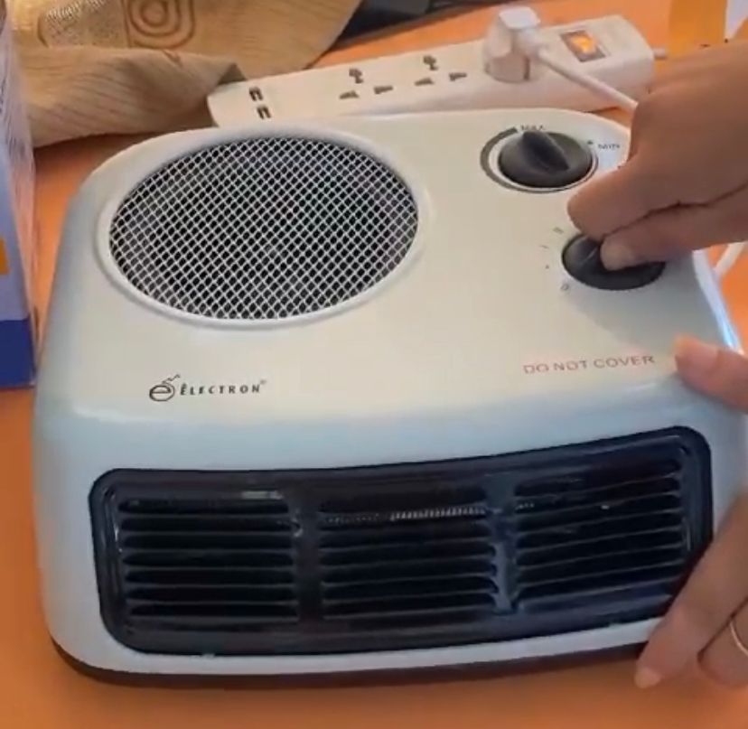 Electron fan heater