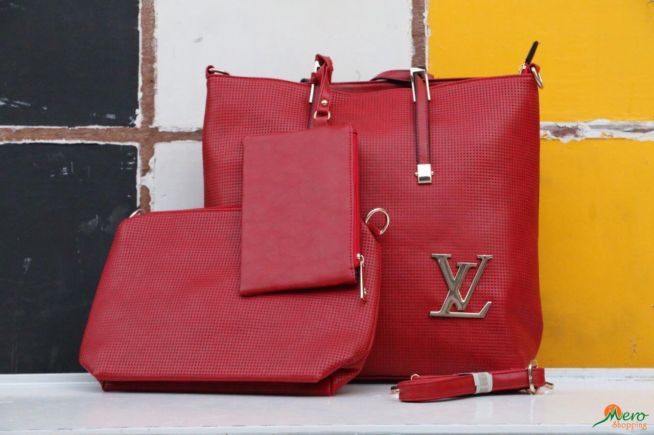 pink and red lv bag