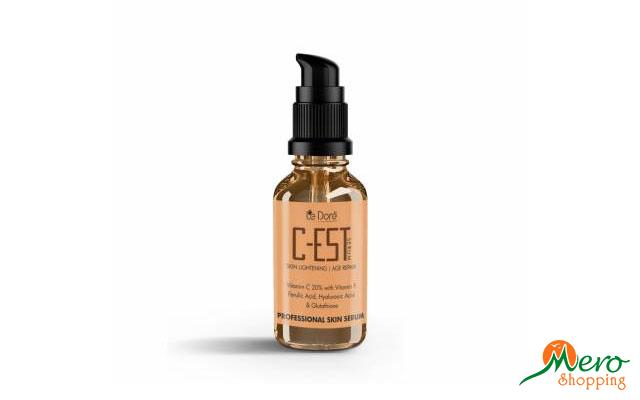 Le Dore C-Est Vitamin C (20%) Vitamin E & Ferulic Acid Hyaluronic Acid & Glutathione Face Serum  (15 ml)