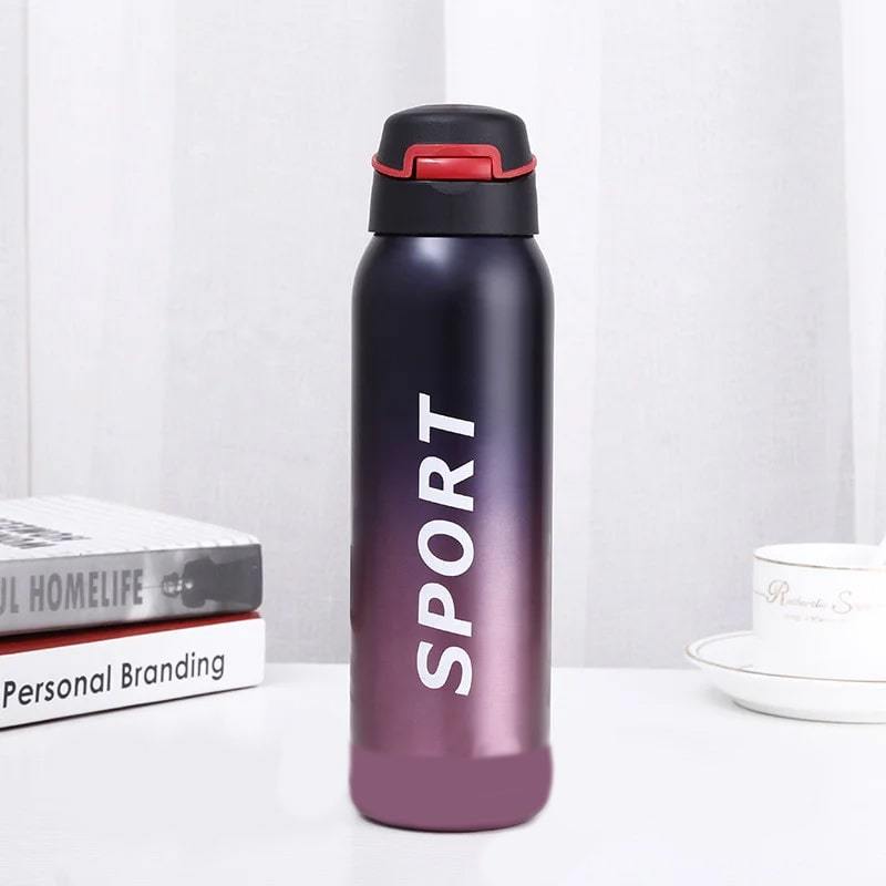  Sport Thermos Water Bottle With Straw Insulation Cup 
