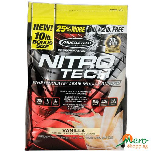 MT Nitro-Tech Whey Protein Isolate + Lean Muscle Builder (10LBS) 