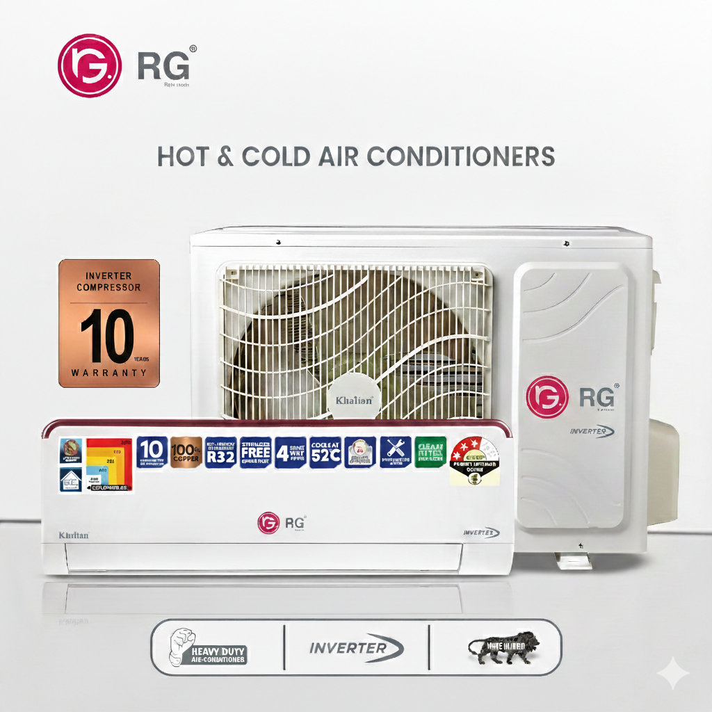 RG Split Inverter AC 1.5 Ton | Energy Efficient Cooling for Home & Office 