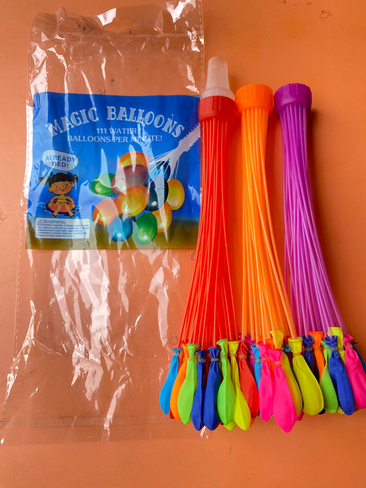 4pcs Holi T-shirt + 111 water Balloons