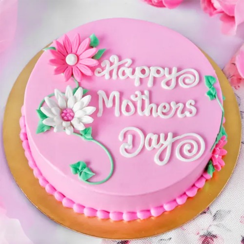Mother's Day Honey flavour Pink Theme Cake- 2 pounds 