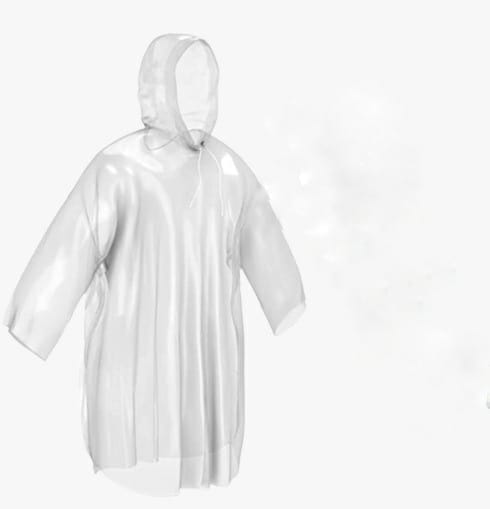 Lightweight Poncho Raincoat (2 pieces) 