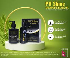PH Black Hair oil and Shampoo 