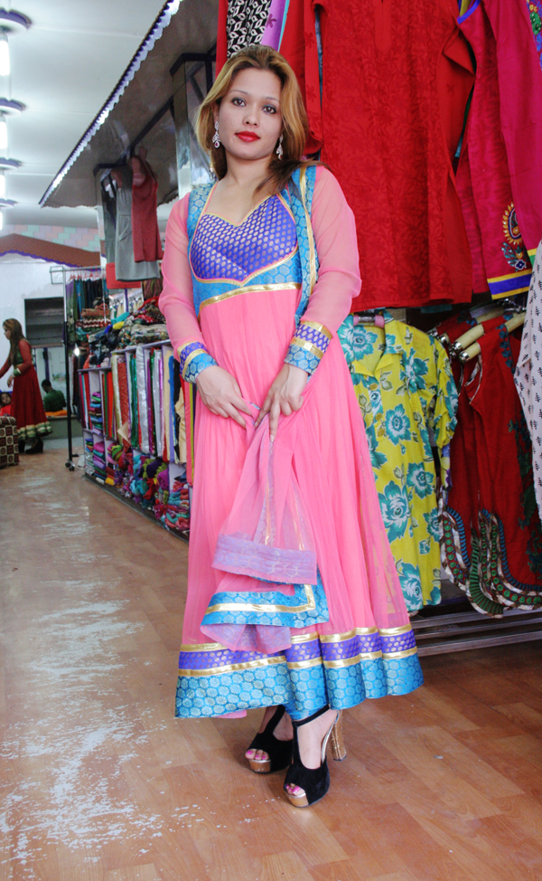 Anarkali Pink Kurta Salwar