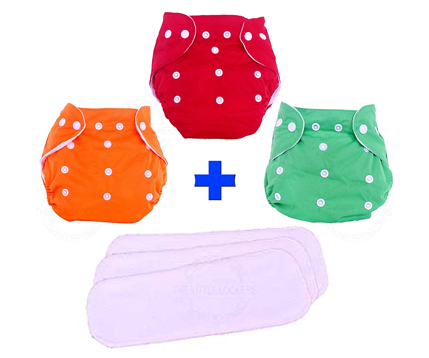 3 Set Adjustable Reusable Washable Baby Cloth Diaper 