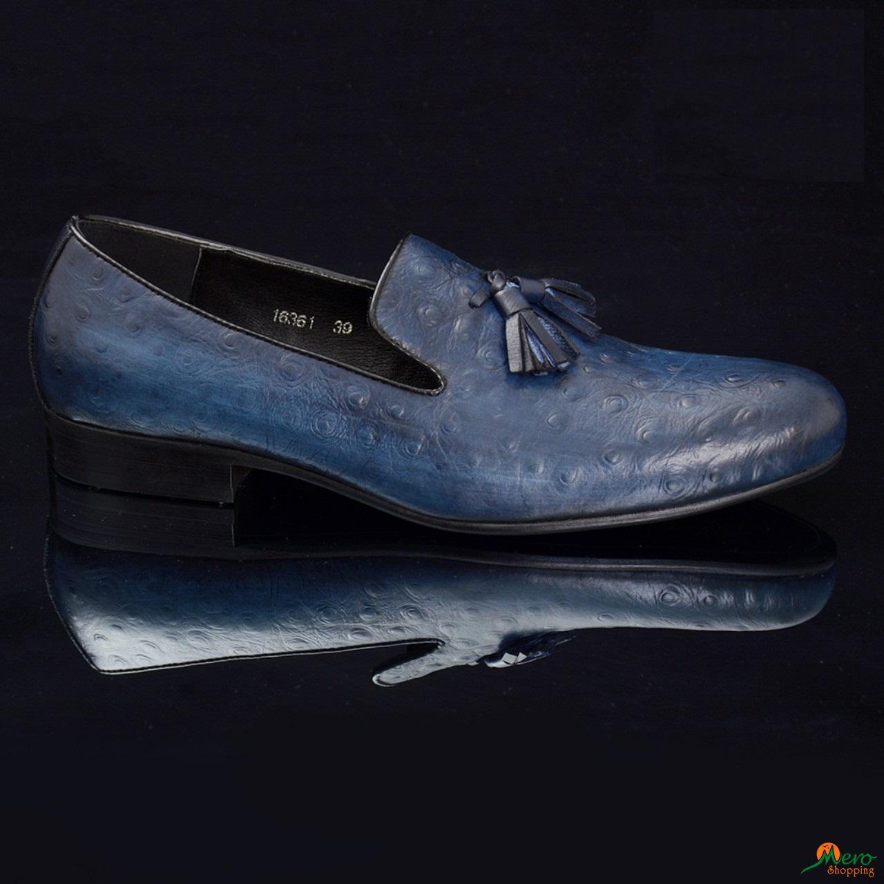 baseman blue loafers 