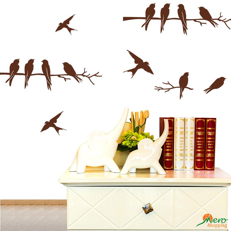 Beautiful Birds Flying Wall Stickers 