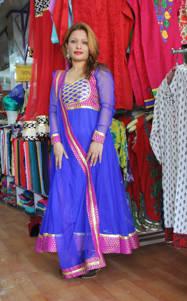 Anarkali Blue Kurta Salwar