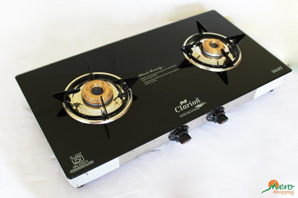 surya clarion 3 burner glass top gas stove price
