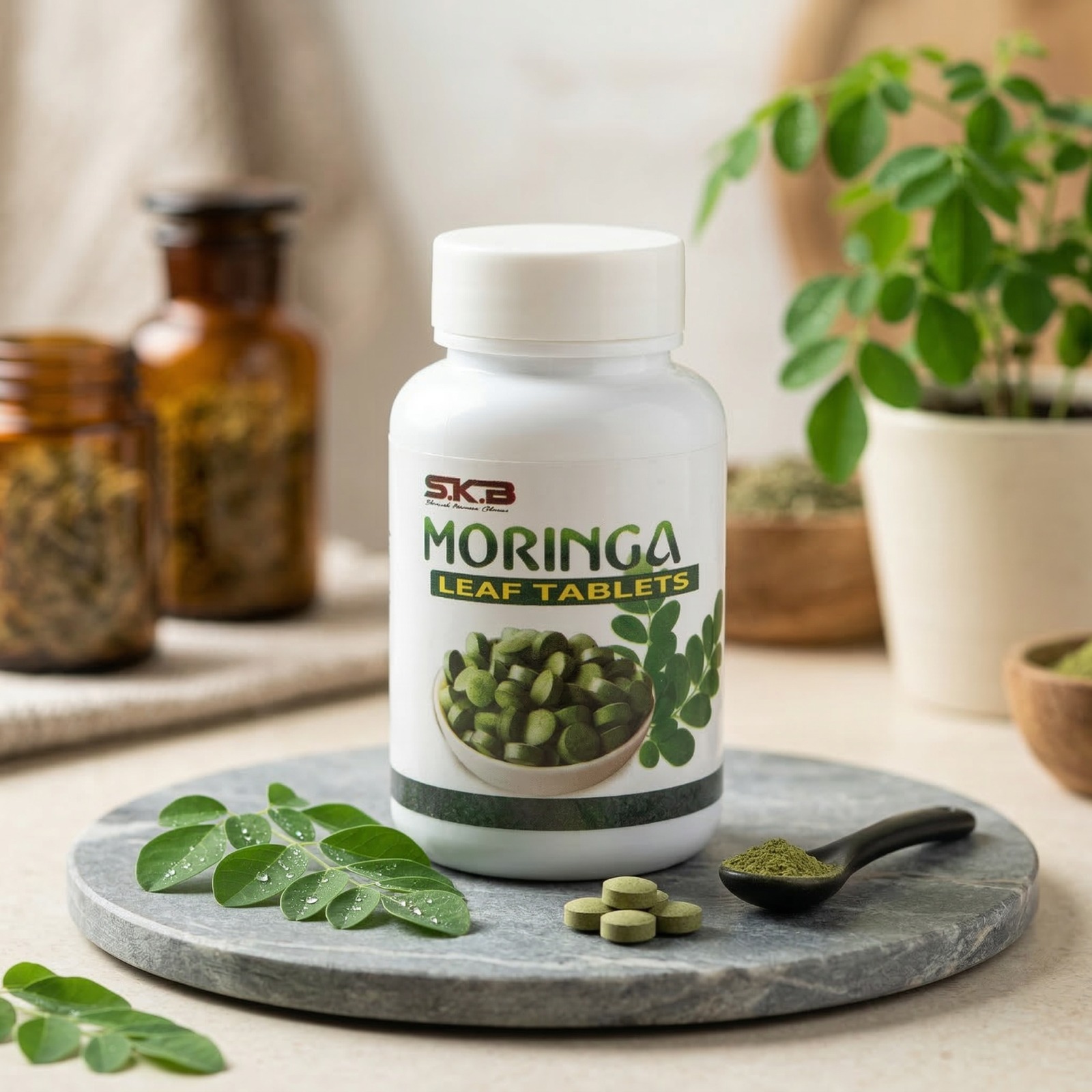 Moringa Leaf Tablets – Natural Herbal Health Supplement 