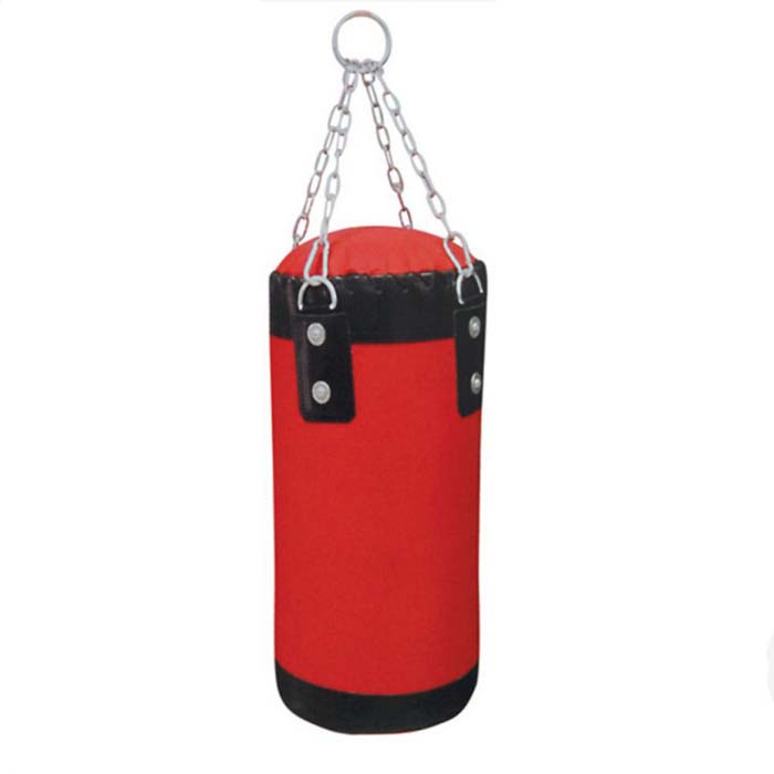 Hanging boxing sandbag