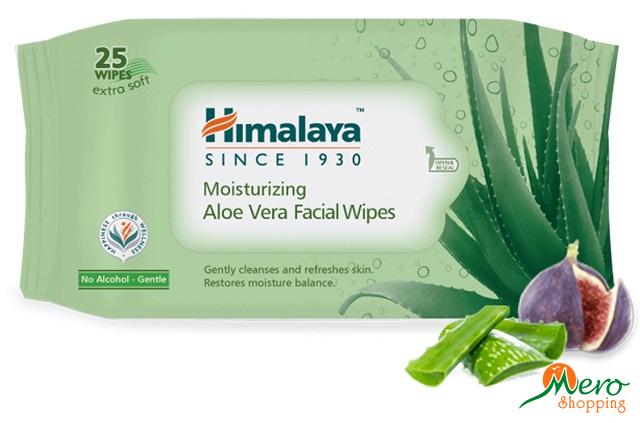 Himalaya Moisturizing Aloe Vera Facial Wipes 25 Count 