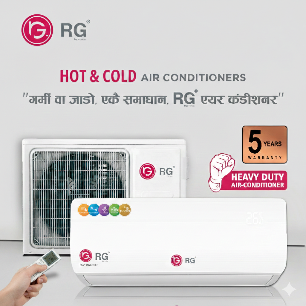 RG 1.5 Ton Split Non-Inverter AC | Powerful Cooling for Home & Office 