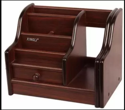 XINGLI Multi-Utility Wooden Desk Organiser