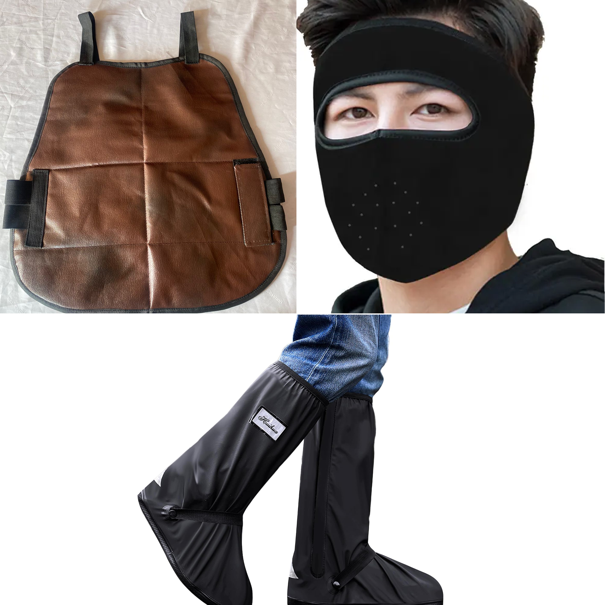 Travel Combo- Rainboot Cover/ Face Mask/Chest Guard 