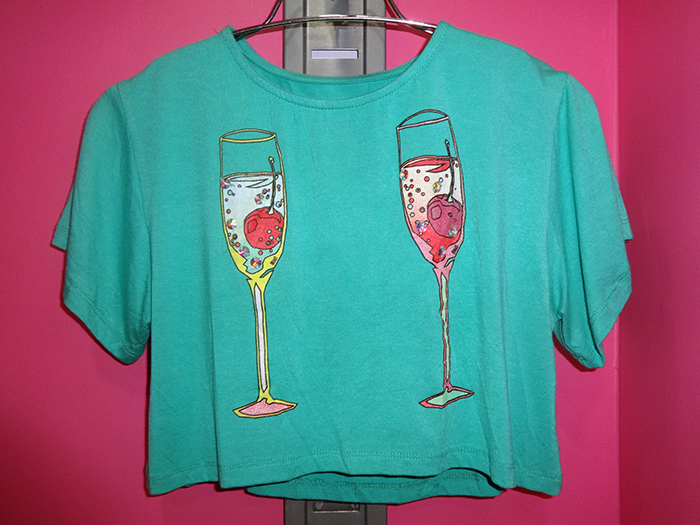 Light Sea Green Cropped Tshirt 