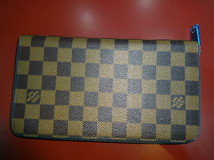 LV Checked Purse 