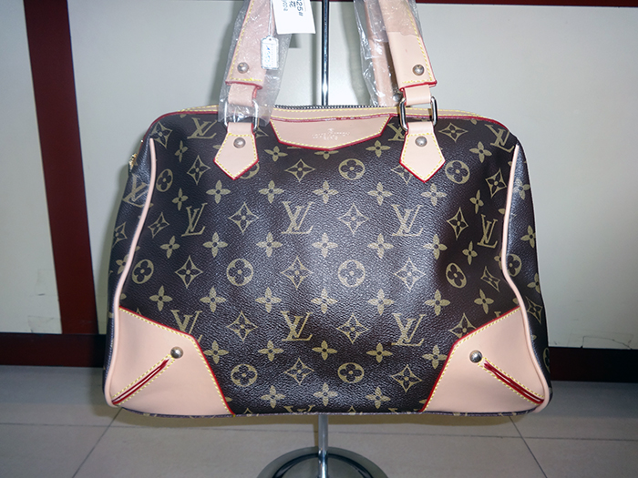 LV Print Black Hand Bag