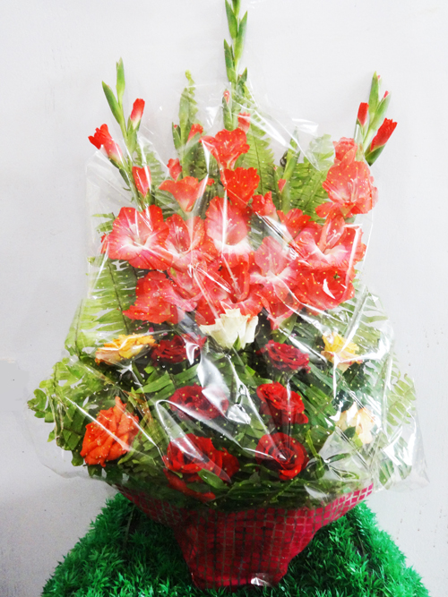 Mix Flower Side Basket 