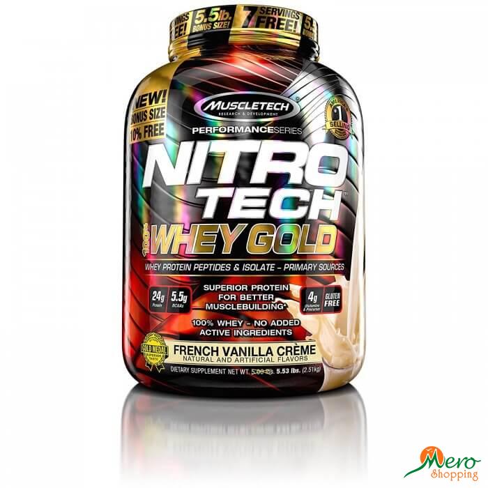 MT Nutrition Nitrotech 100% Whey Gold (5.5 Lbs) 