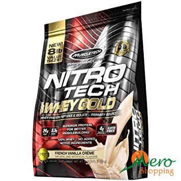 MT Nutrition Nitrotech 100% Whey Gold (8 Lbs) 